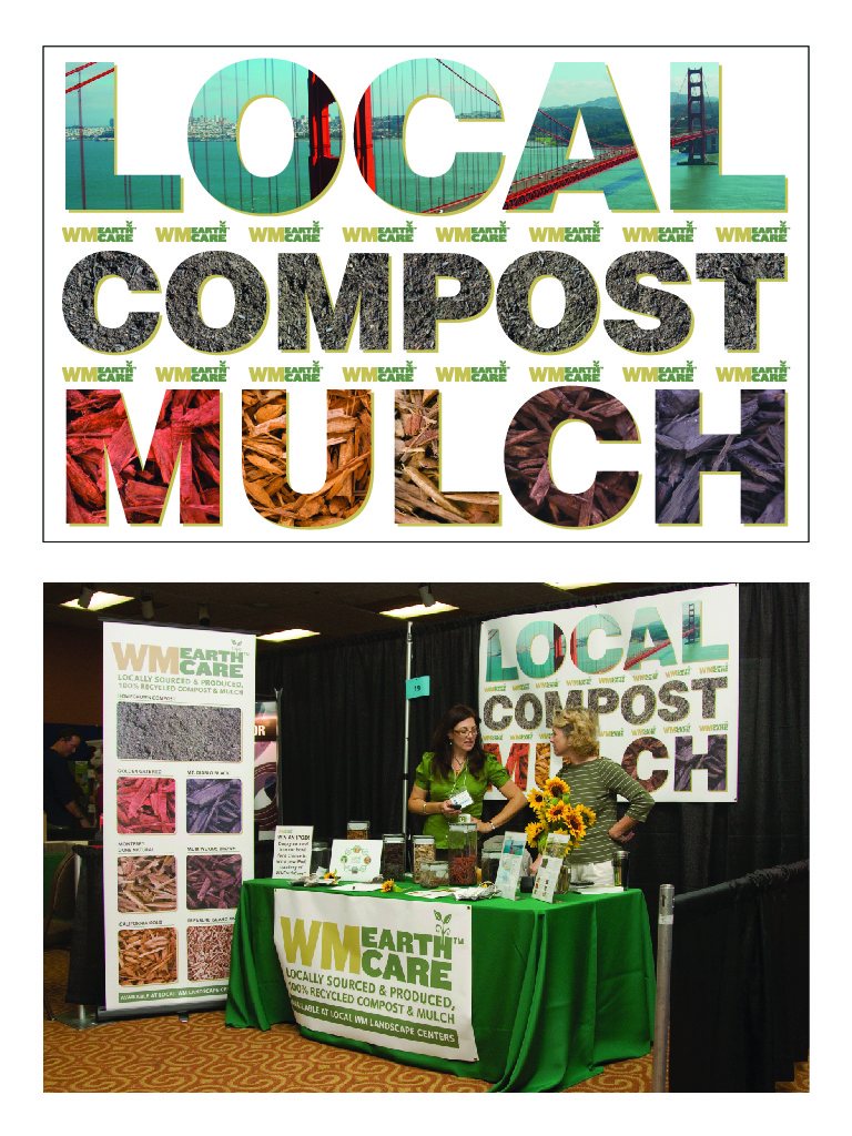 WM EarthCare trade show booth signage