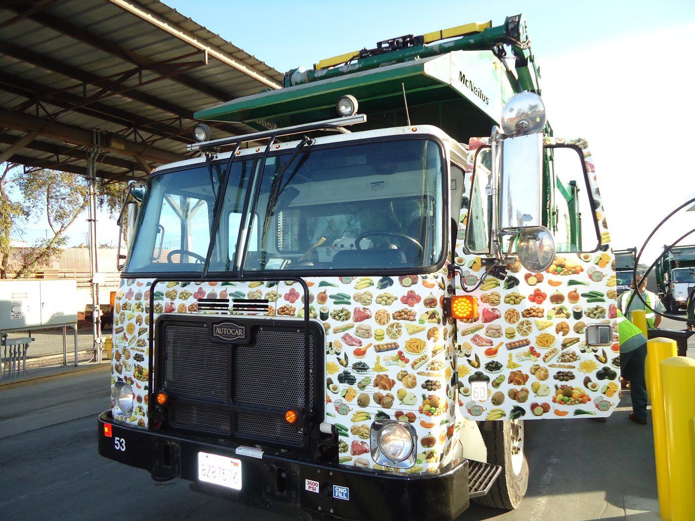 WM EarthCare truck wrap